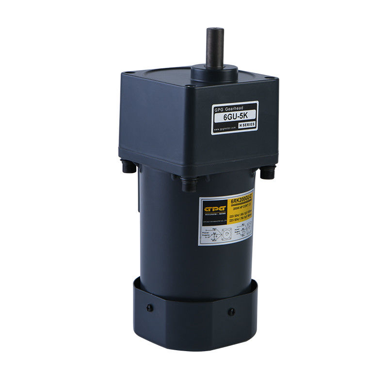 6IK160GN-SS3F 6w-250w มอเตอร์เกียร์ Ac 220v แรงบิดขนาดใหญ่สำหรับระบบสายพานลำเลียง