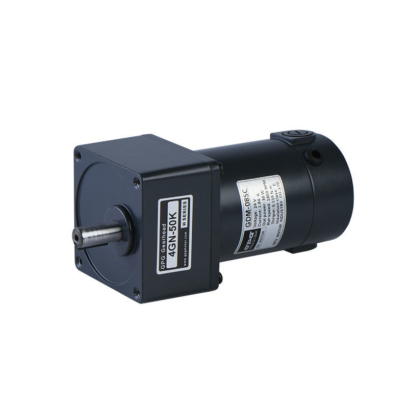 GDM-07SC เครื่องยนต์ไฟฟ้า Brush พร้อมกล่องเกียร์ 1 3-300 3GN3-300K และแรงออก 12V 24V 25W