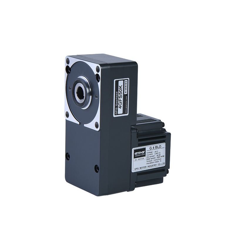 25w 12v 24v 80mm มอเตอร์เกียร์ไร้แปรงถ่านพร้อมกล่องเกียร์แบบกลวง 4GFS5-200K