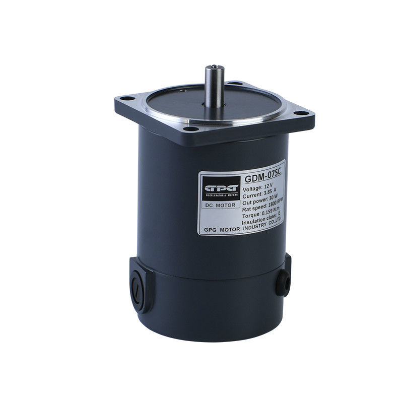 20W DC มอเตอร์ 60MM 12V 24V SQUARE FLANGE ไฟฟ้า DC มอเตอร์ 1800 3200RPM รอบ SHAFT KEY SHAFT แปรง DC มอเตอร์