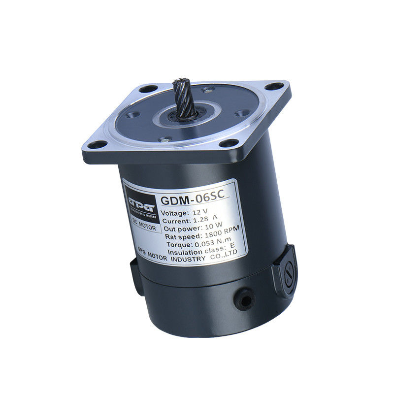 20W DC มอเตอร์ 60MM 12V 24V SQUARE FLANGE ไฟฟ้า DC มอเตอร์ 1800 3200RPM รอบ SHAFT KEY SHAFT แปรง DC มอเตอร์