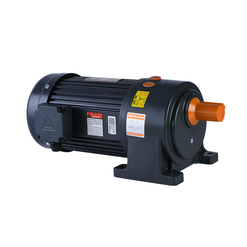 100w 0.125hp มอเตอร์ไฟฟ้ากระปุกเกียร์มอเตอร์ 3 เฟสพร้อมกระปุกเกียร์ลดเพลา 18 มม