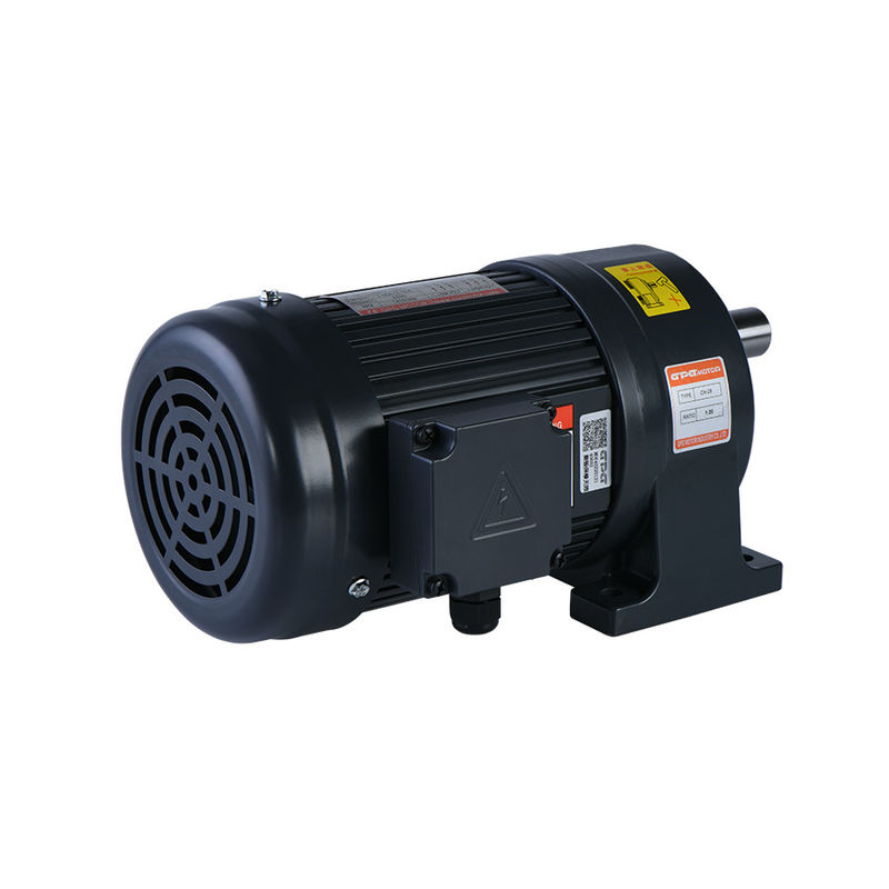 100w 0.125hp มอเตอร์ไฟฟ้ากระปุกเกียร์มอเตอร์ 3 เฟสพร้อมกระปุกเกียร์ลดเพลา 18 มม
